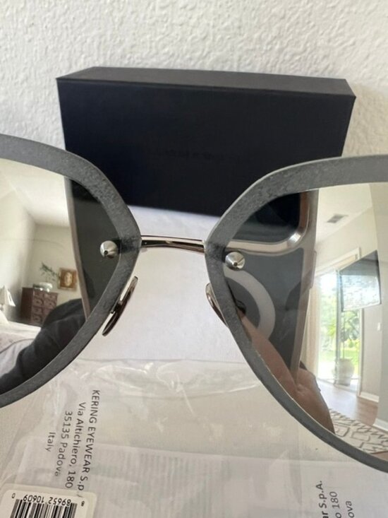 Alexander McQueen AM0120SA 002 Womens Sumglasses Gary Black And Silver main image 3